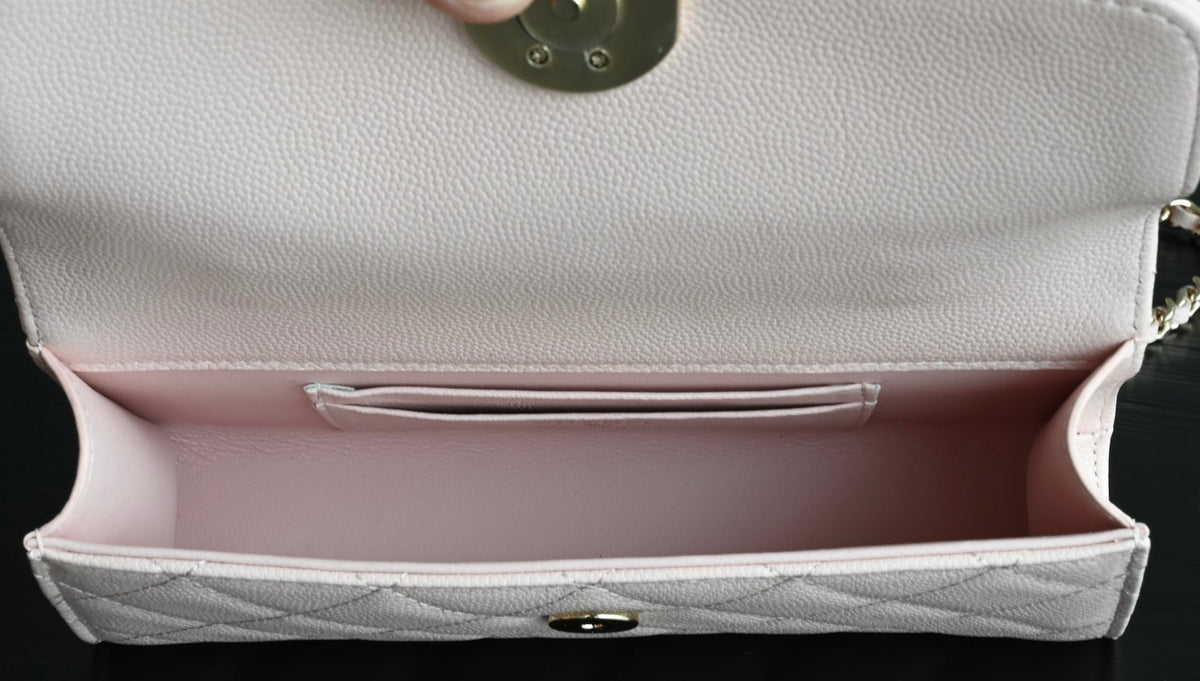 CHANEL 25S KELLY 18 CM IN LIGHT PINK LAMBSKIN